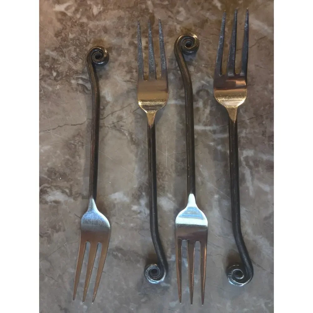 Hampton Silversmiths Coil Tip Appetizer Set of 4